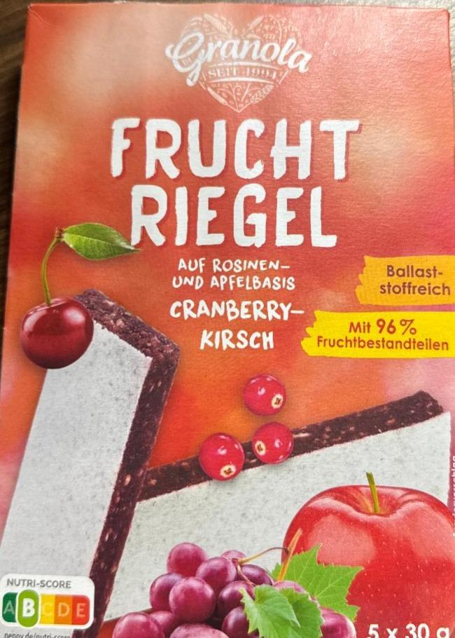 Fotografie - Frucht riegel Granola