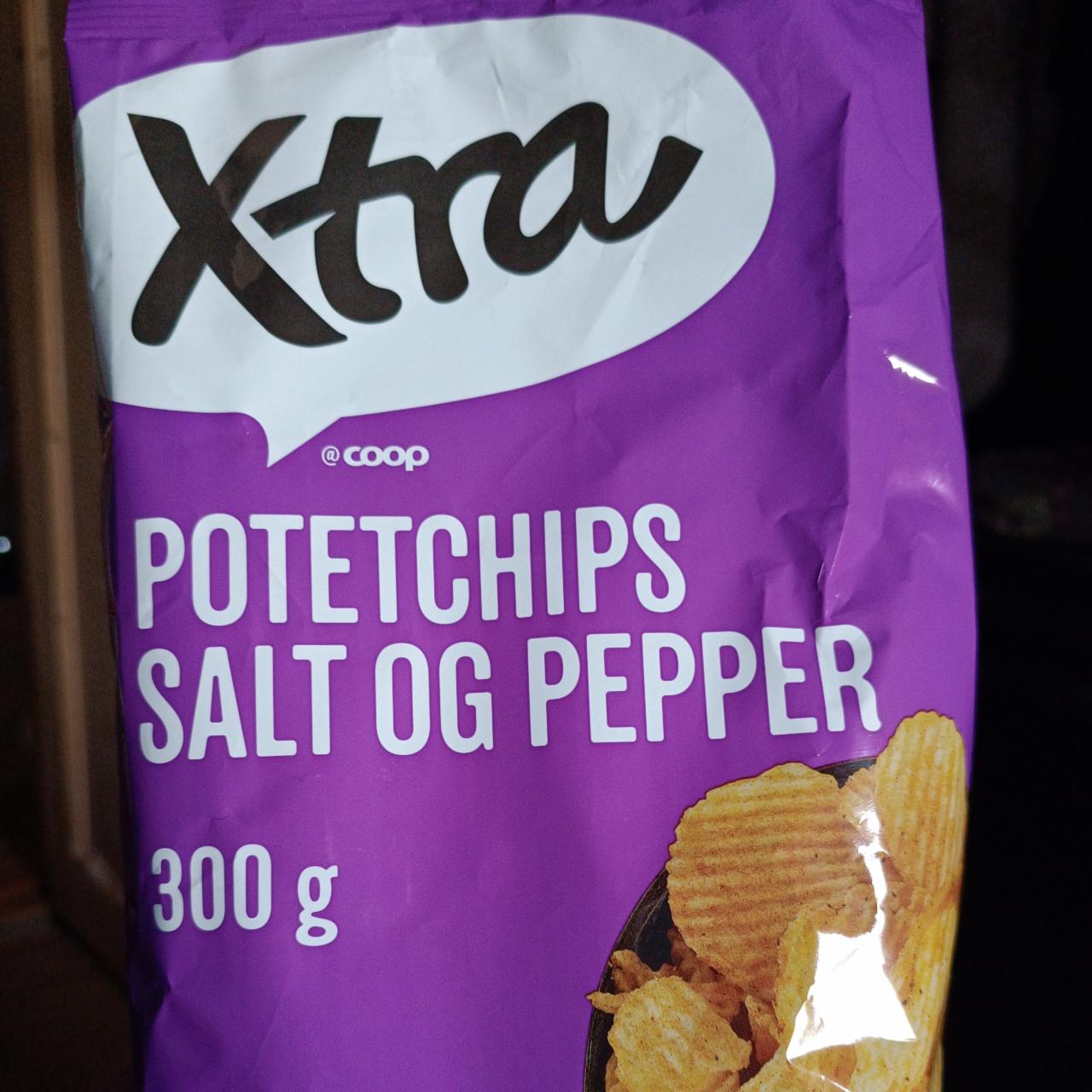 Fotografie - Potetchips salt og pepper Xtra Coop