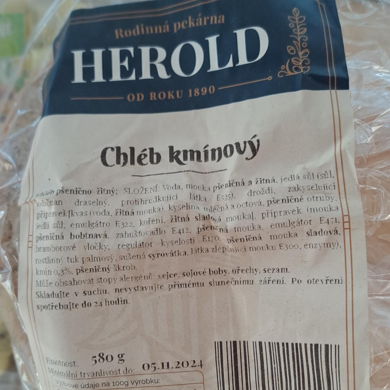 Fotografie - Chléb kmínový Pekárna Herold