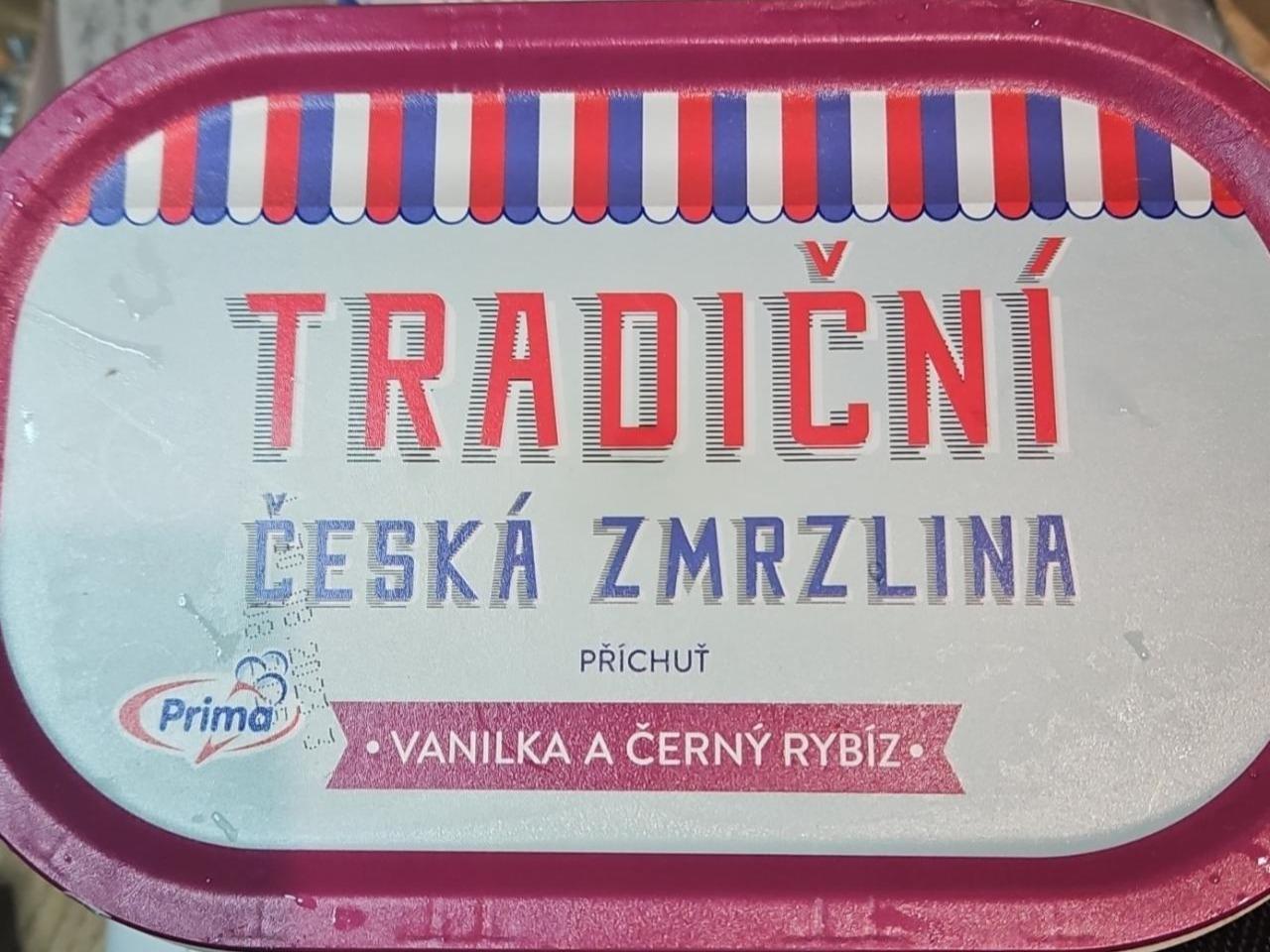 Fotografie - Tradiční česká zmrzlina vanilka a černý rybíz Prima