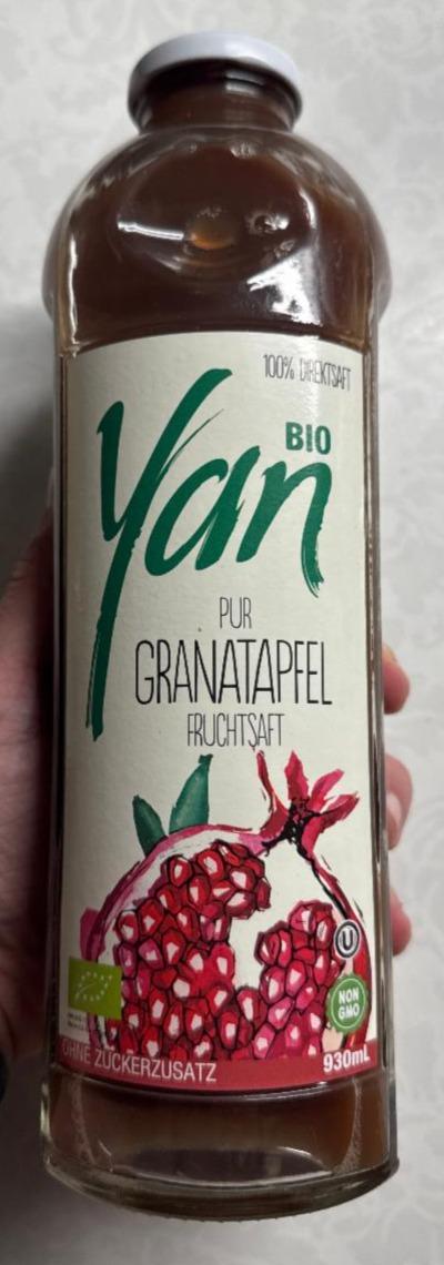 Fotografie - Bio pur granatapfel fruchtsaft Yan