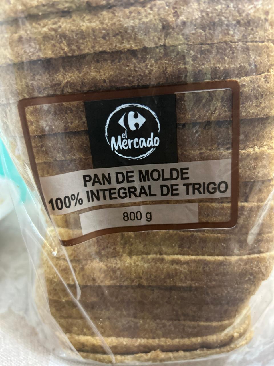 Fotografie - Pan de molde 100% integral de trigo El Mercado
