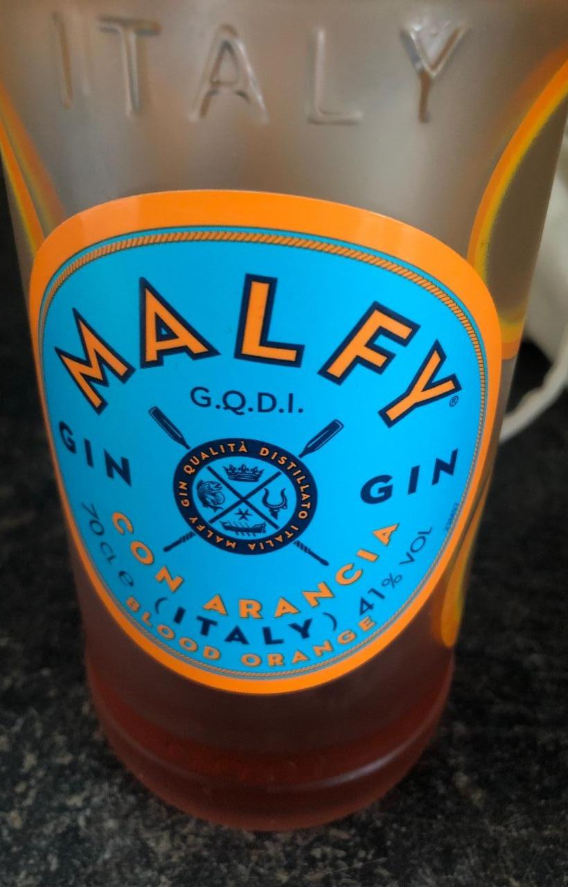 Gin Malfy con Arancia 41% - kalorie, kJ a nutriční hodnoty