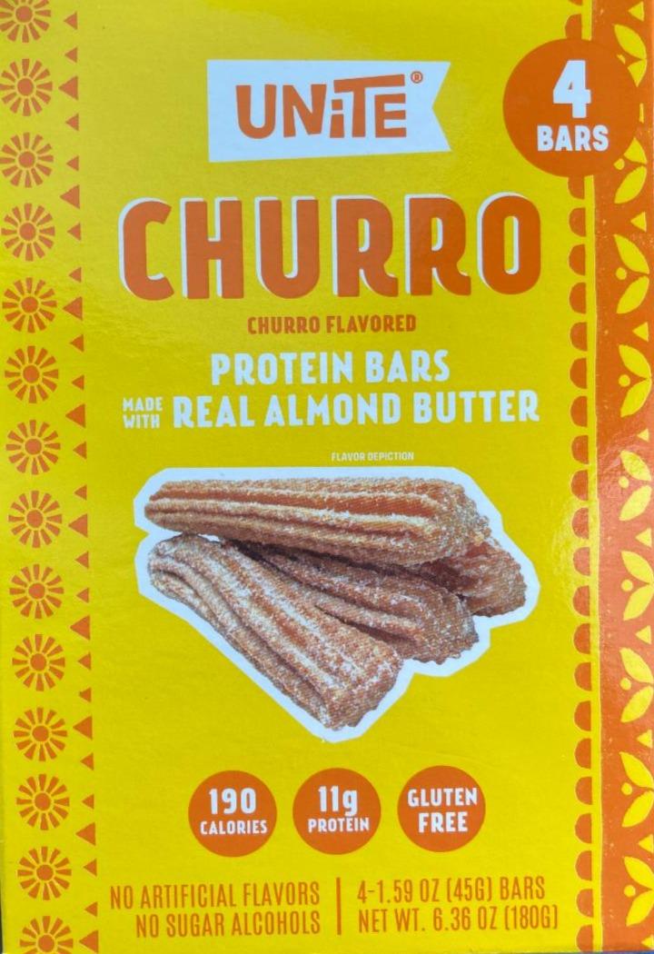 Fotografie - Churro protein bars made with real almond butter Unite