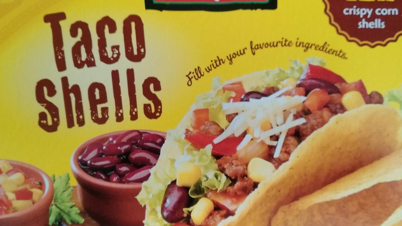 Taco Shells hodnoty a kJ Tequito kalorie, - nutriční El