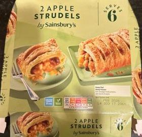 Fotografie - 2 apple strudels Sainsbury's