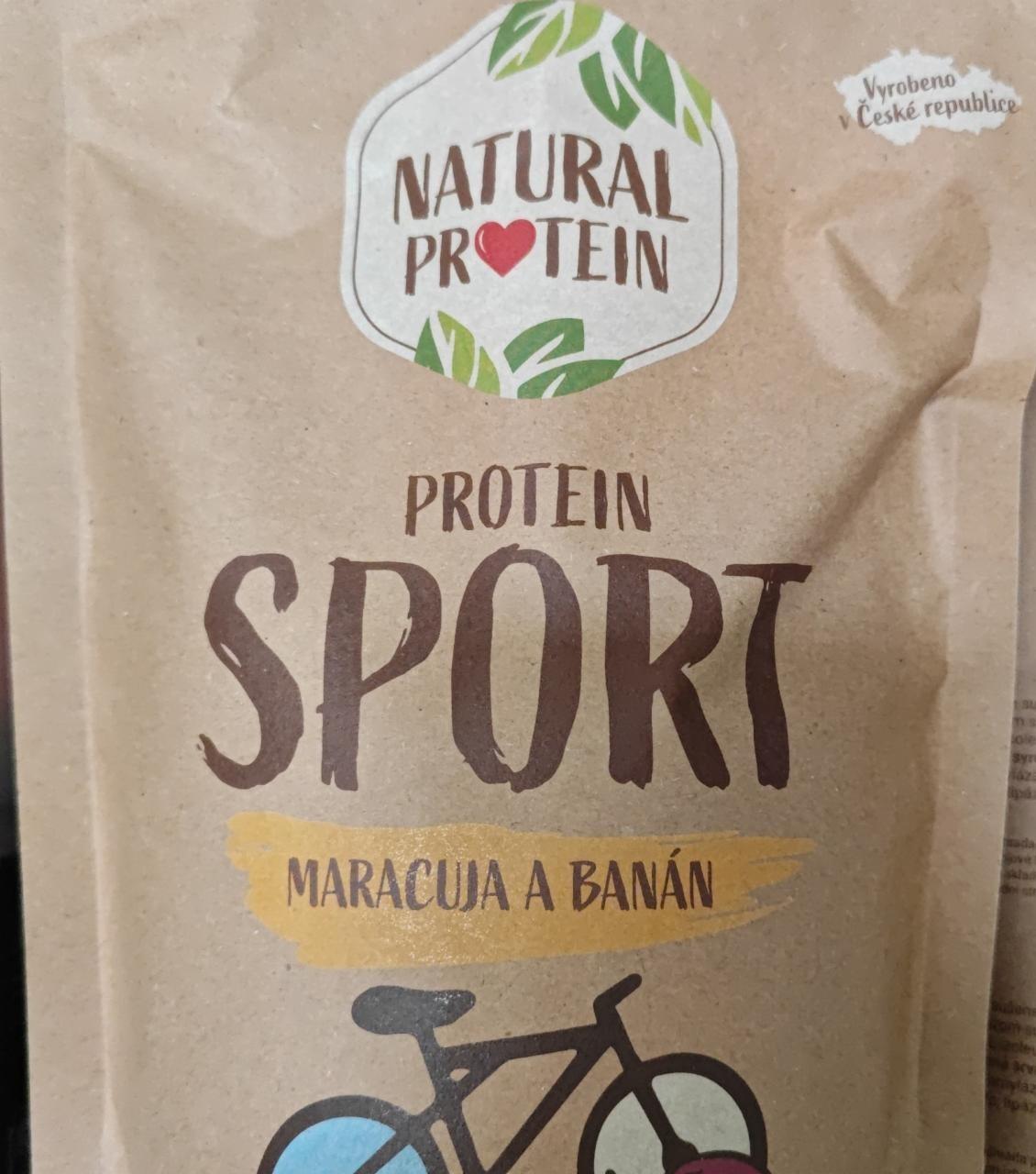 Fotografie - Protein Sport Maracuja a Banán Natural protein