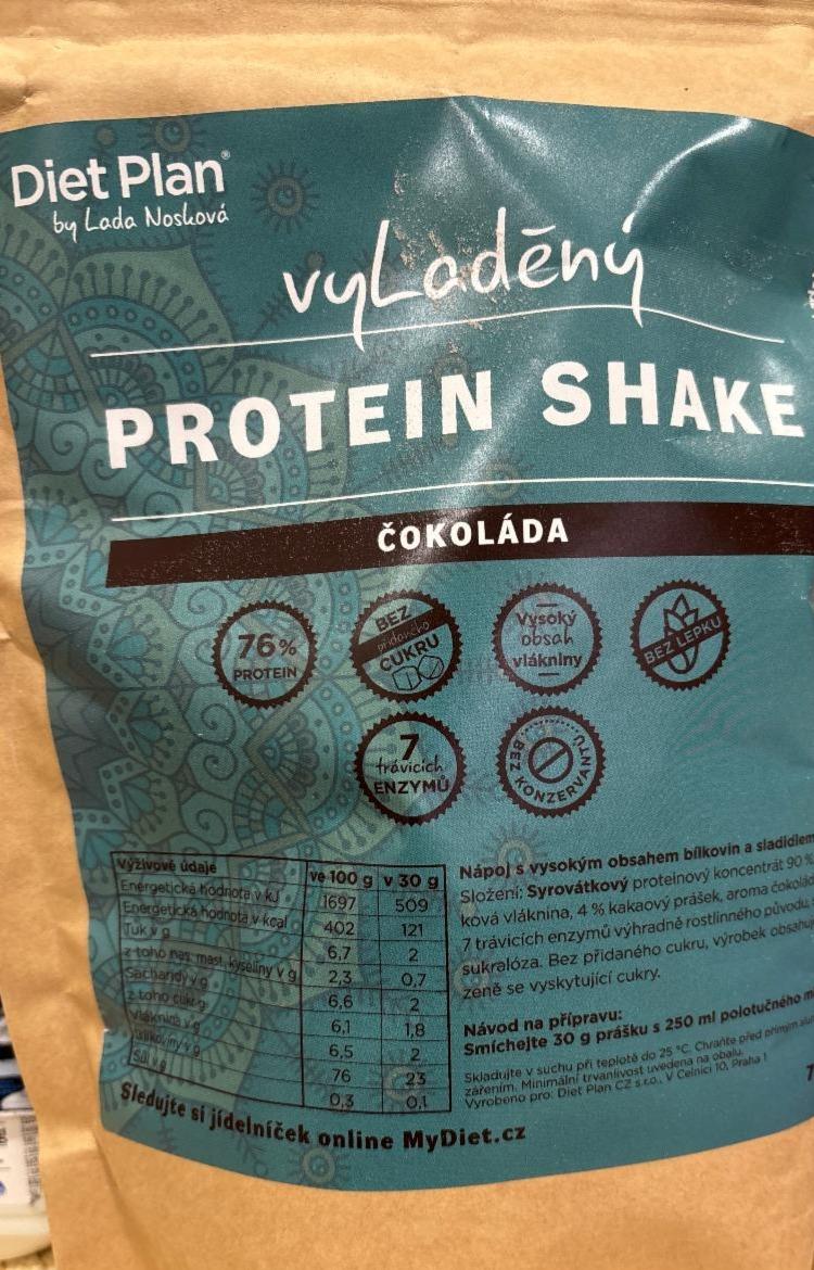 Fotografie - Vyladěný protein shake čokoláda Diet Plan