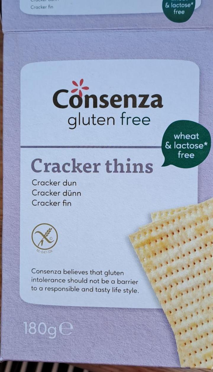Fotografie - gluten free cracker thins Consenza