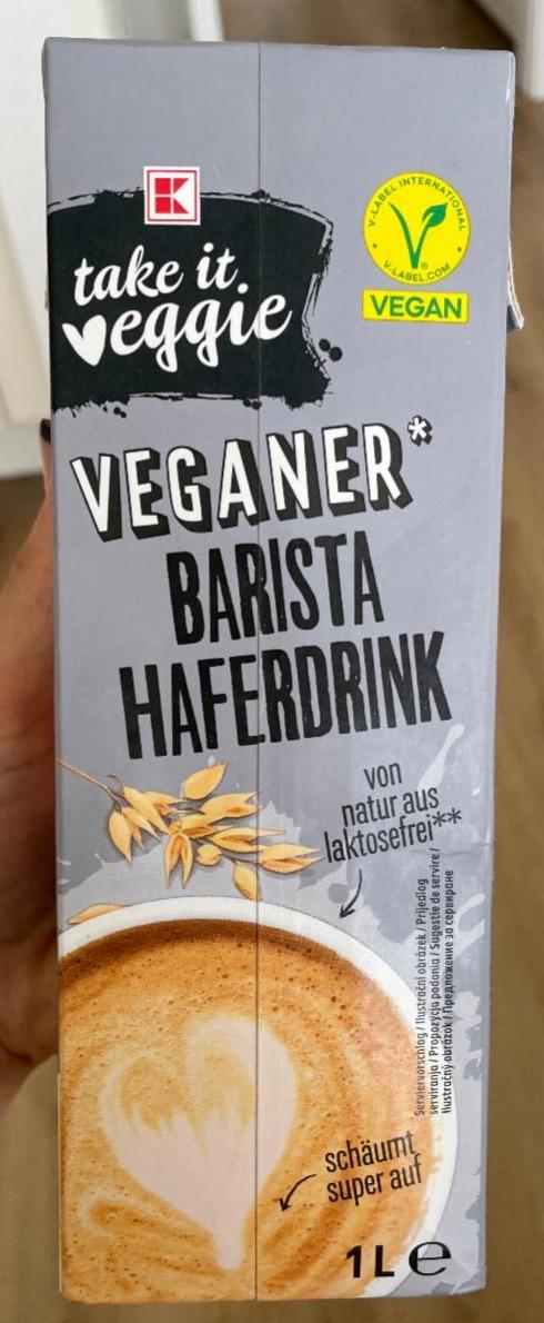 Fotografie - Veganer barista haferdrink K-take it veggie