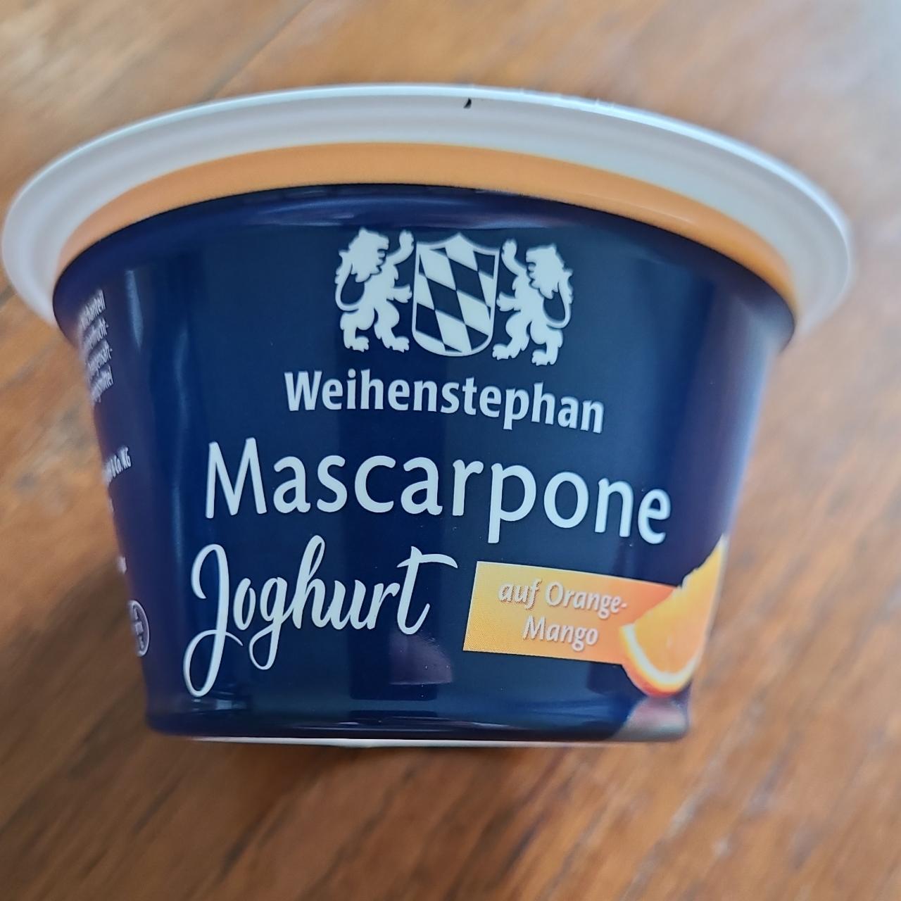 Fotografie - Mascarpone joghurt auf orange-mango Weihenstephan