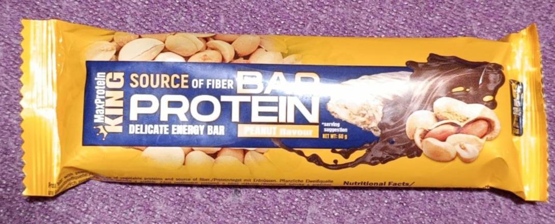 Fotografie - Source of fiber bar protein delicate energy bar peanut flavour MaxProtein King