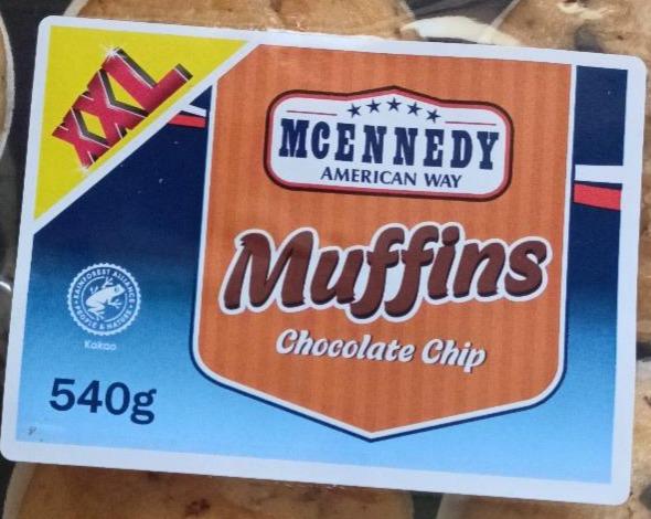 Muffins kJ a Chip American McEnnedy Way Chocolate kalorie, - hodnoty nutriční