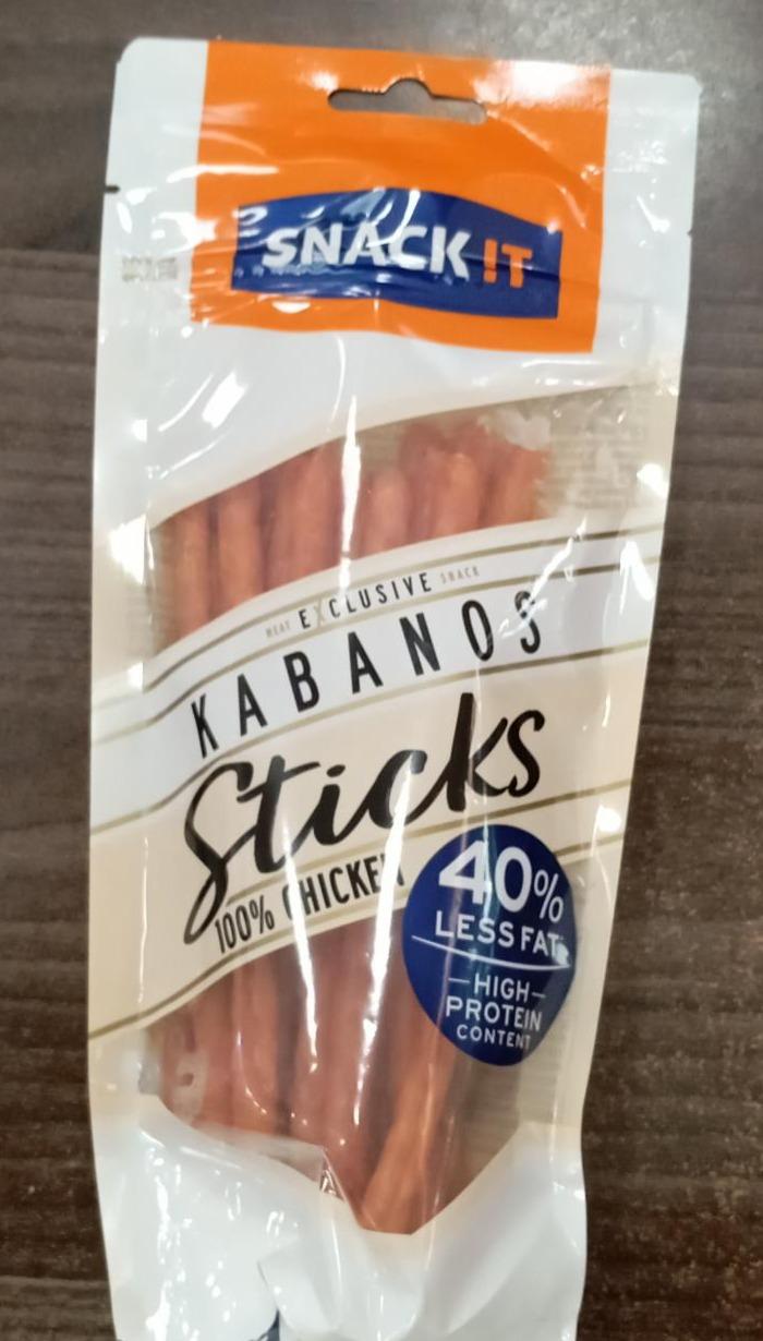 Fotografie - Kabanos sticks 100% chicken 40% less fat high protein Snack!T