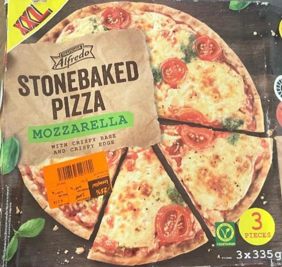 Fotografie - Stonebaked pizza mozzarella Trattoria Alfredo