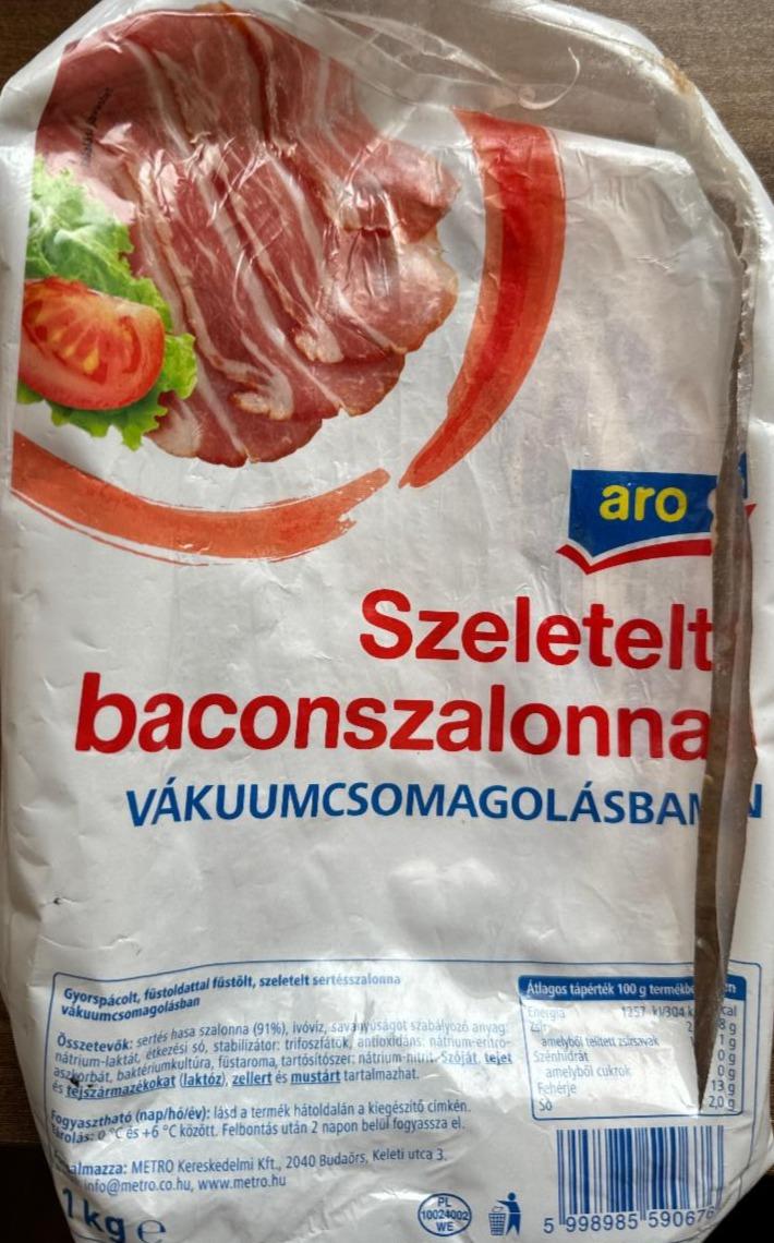 Fotografie - Szeletelt baconszalonna Aro