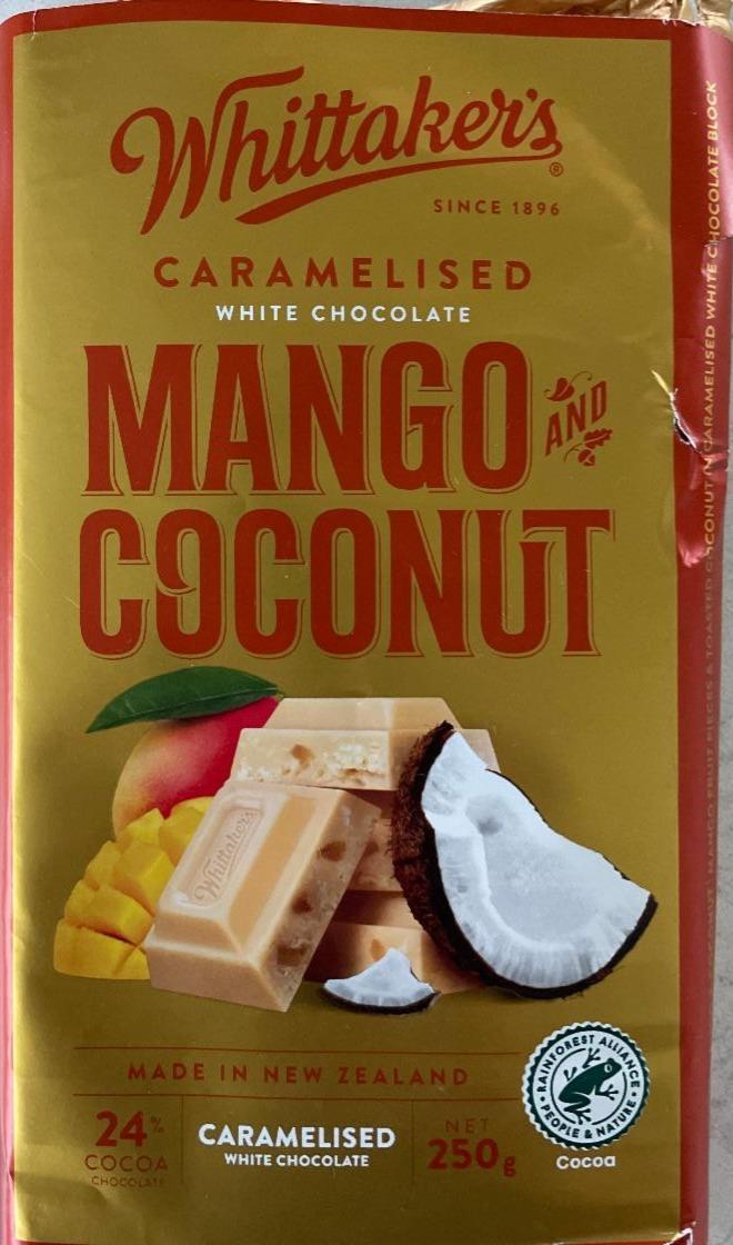 Fotografie - Caramelised white chocolate mango and coconut Whittakers