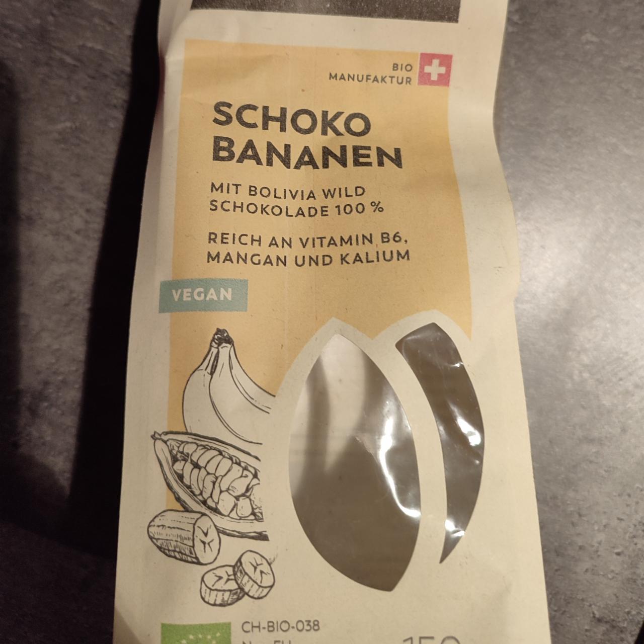 Fotografie - Schoko bananen mit bolivia wild schokolade 100% Bio Manufaktur