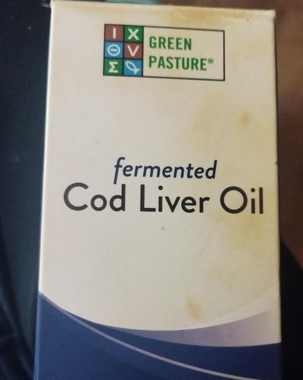 Fotografie - Cod liver oil fermented Green Pasture