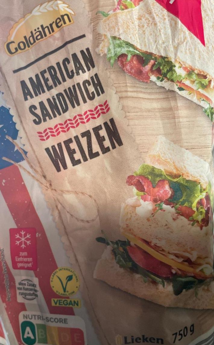 Fotografie - American sandwich weizen Goldähren