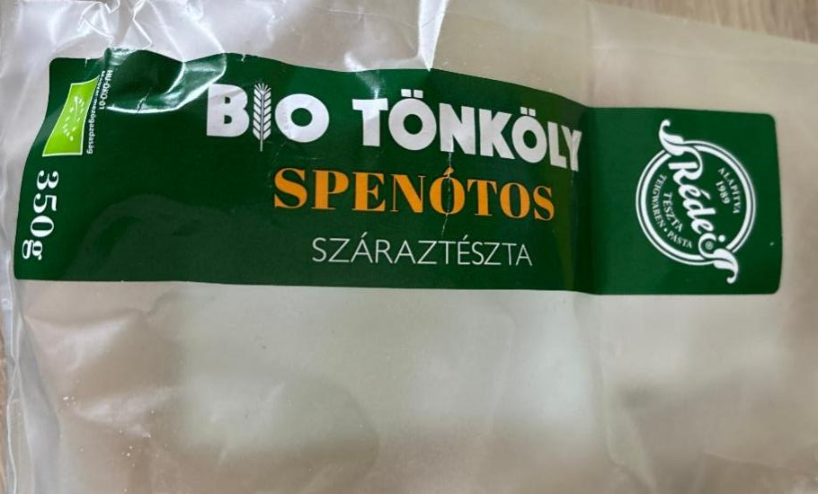 Fotografie - Bio tönköly spenótos száraztészta Rédei