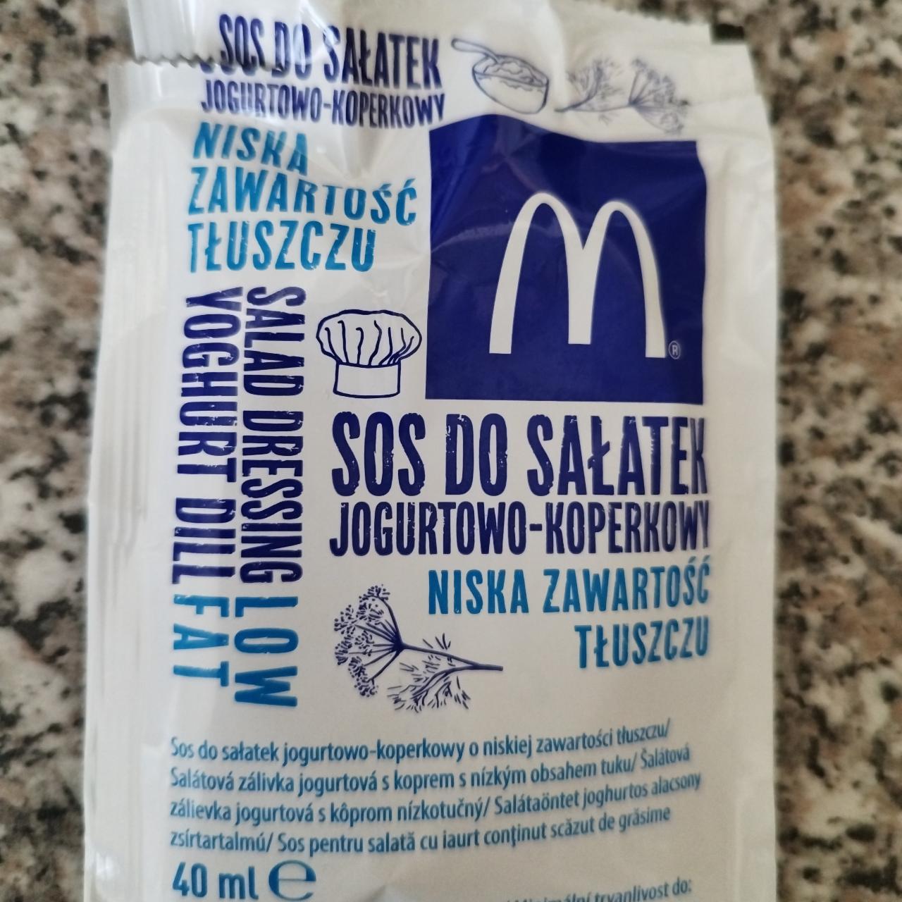 Fotografie - Sos do salatek Jogurtowo-Koperkowy McDonald's