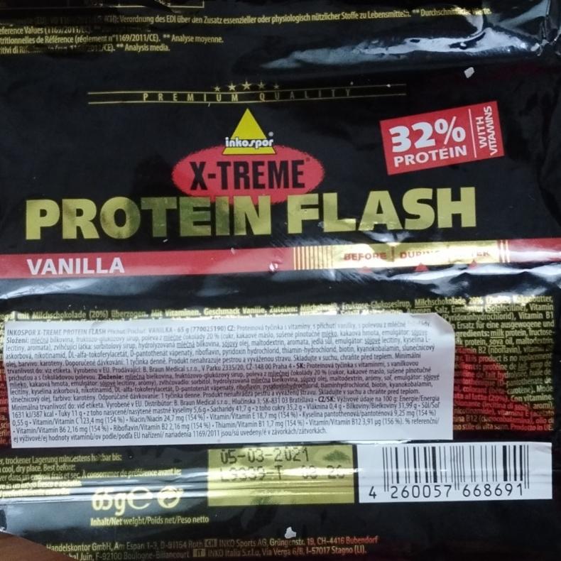 Fotografie - X-treme protein flash vanilla Inkospor