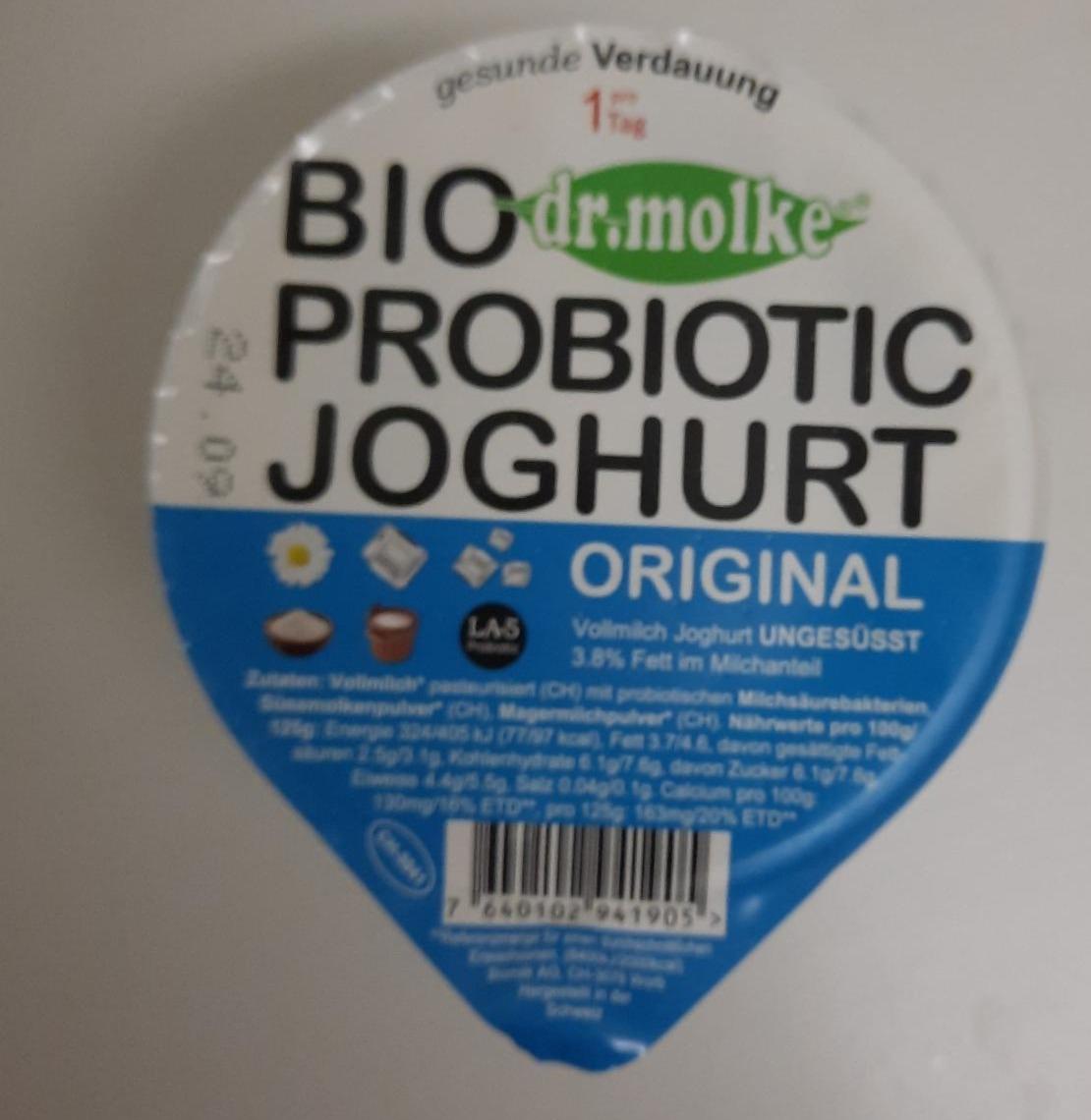 Fotografie - Bio probiotic joghurt original Dr.molke