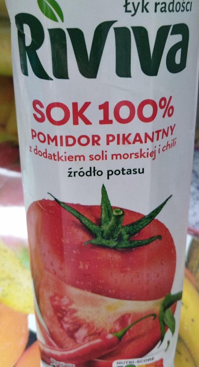 Fotografie - Sok 100% pomidor pikantny Riviva