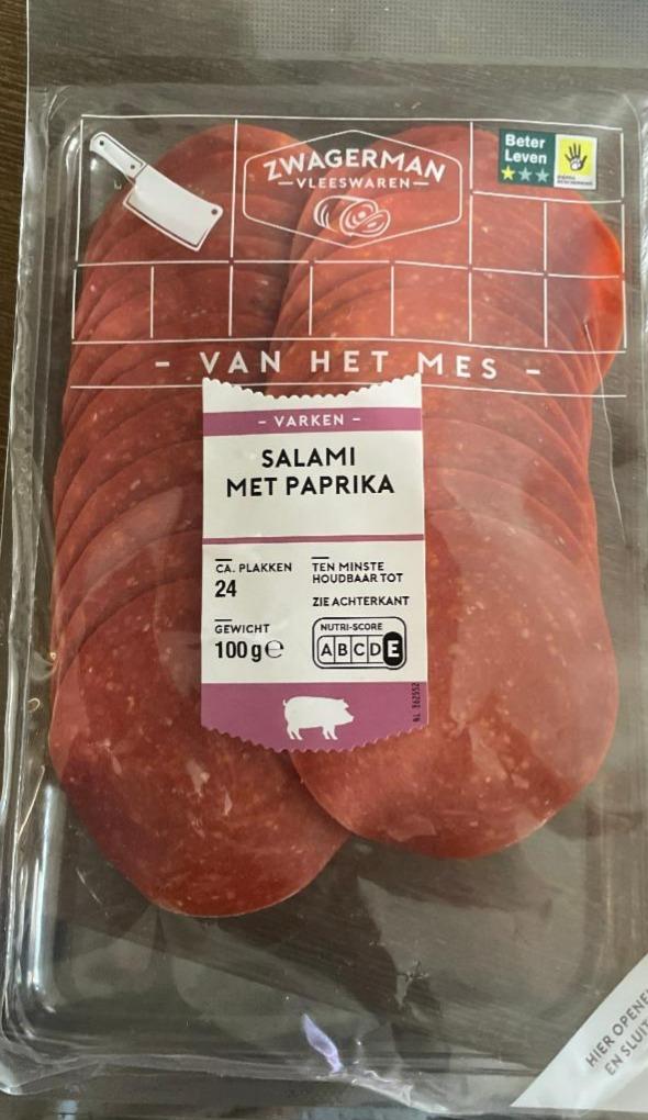 Fotografie - Salami met paprika Zwagerman