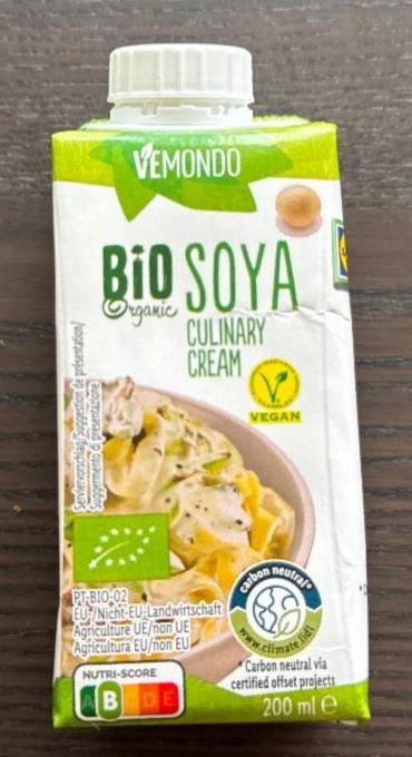 Fotografie - Bio organic soya culinary cream Vemondo