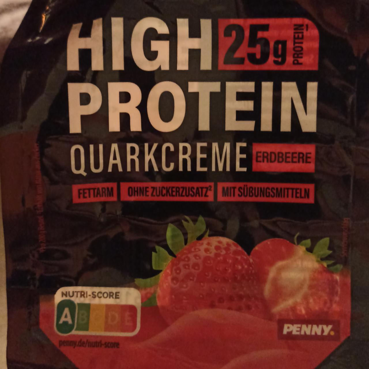 Fotografie - High protein guarkcreme erdbeere Penny