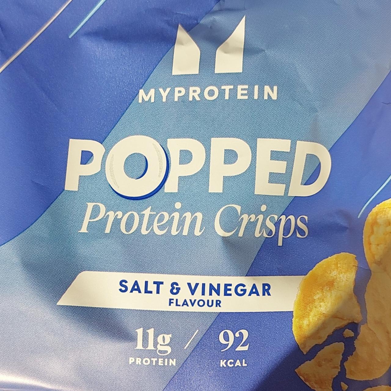 Fotografie - Popped crisps salt & vinegar flavour Myprotein