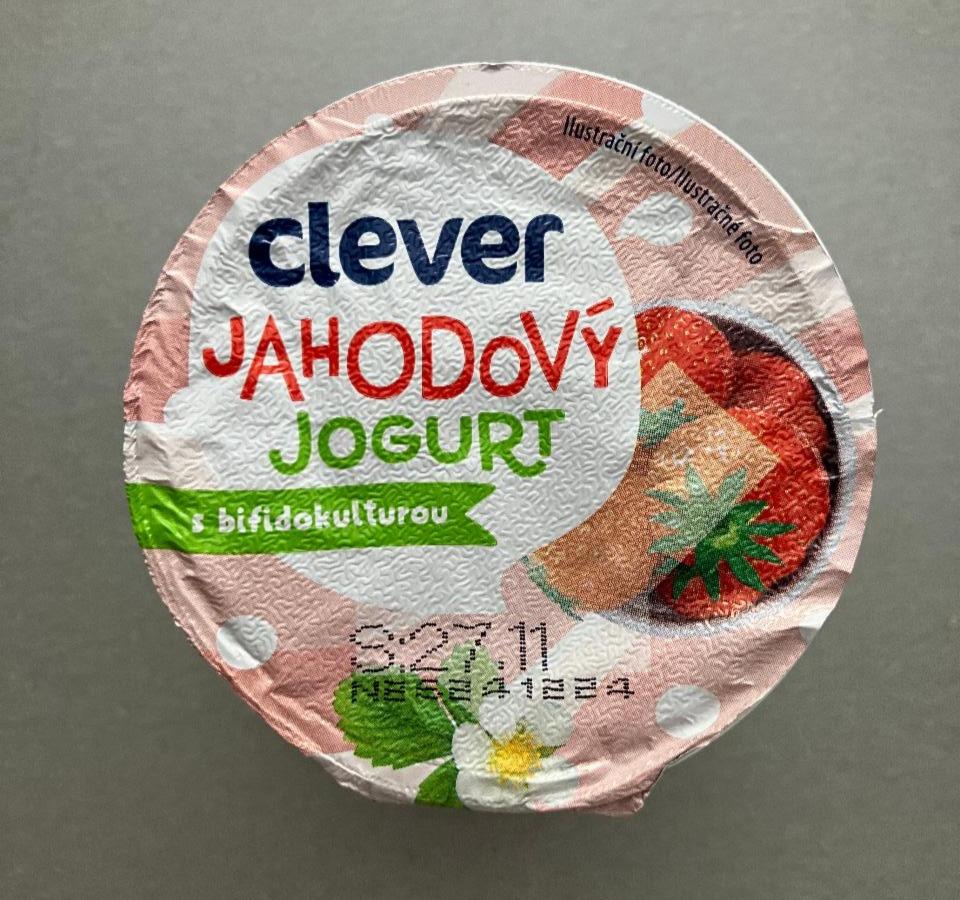 Fotografie - Jahodový jogurt s bifidokulturou Clever