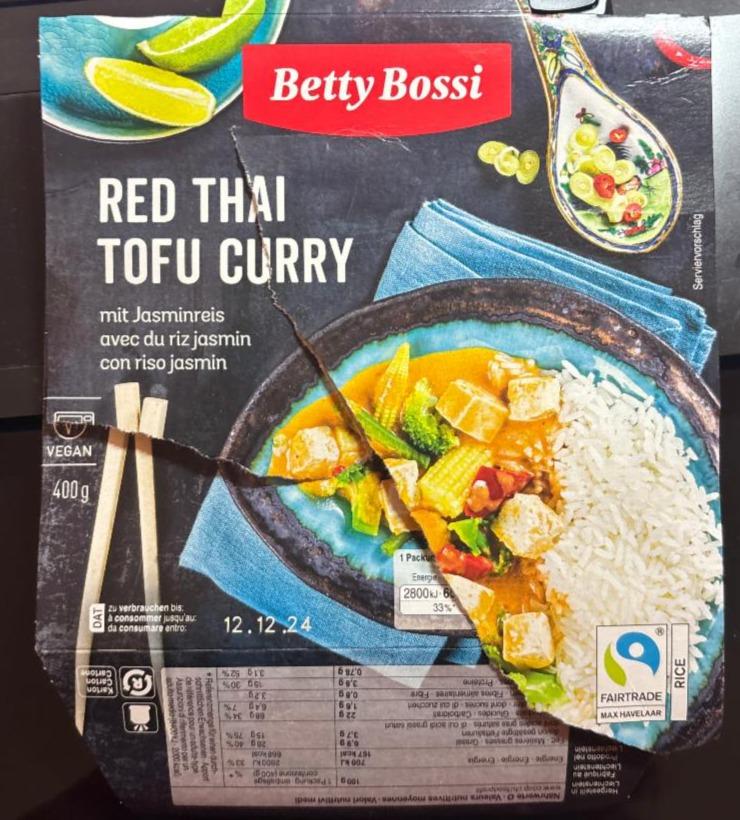 Fotografie - Red thai tofu curry Betty Bossi