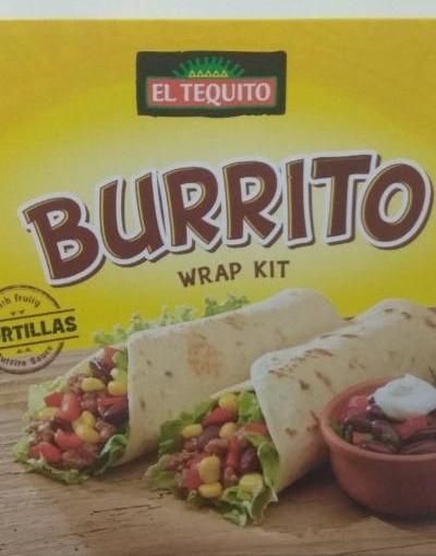 Burrito wrap kit El nutriční hodnoty Tequito - a kJ kalorie