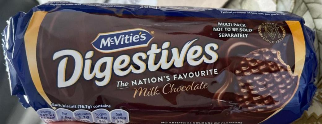 Fotografie - Digestives Milk Chocolate McVitie´s