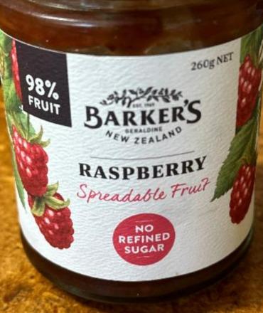 Fotografie - Raspberry spreadable fruit Barker's
