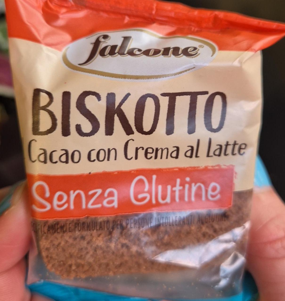 Fotografie - Biskotto cacao con crema al latte senza glutine Falcone