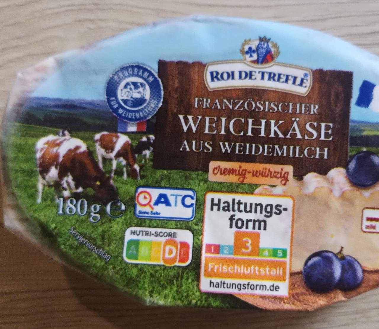 Fotografie - Franzönische weichkäse cremig-würzig Fett Roi De Trefle