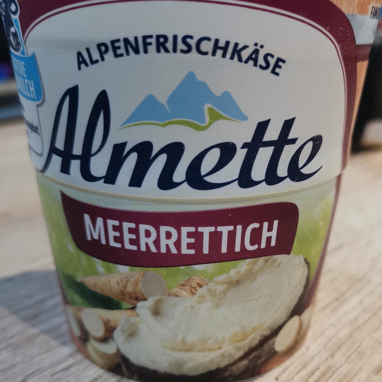 Fotografie - Alpenfrischkäse meerrettich Almette