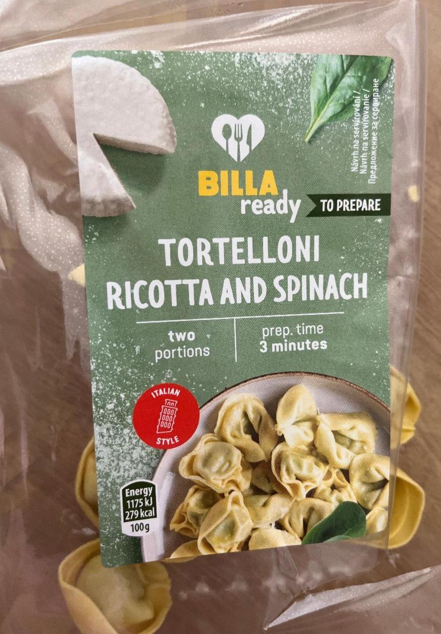 Fotografie - Tortelloni ricotta and spinach Billa ready