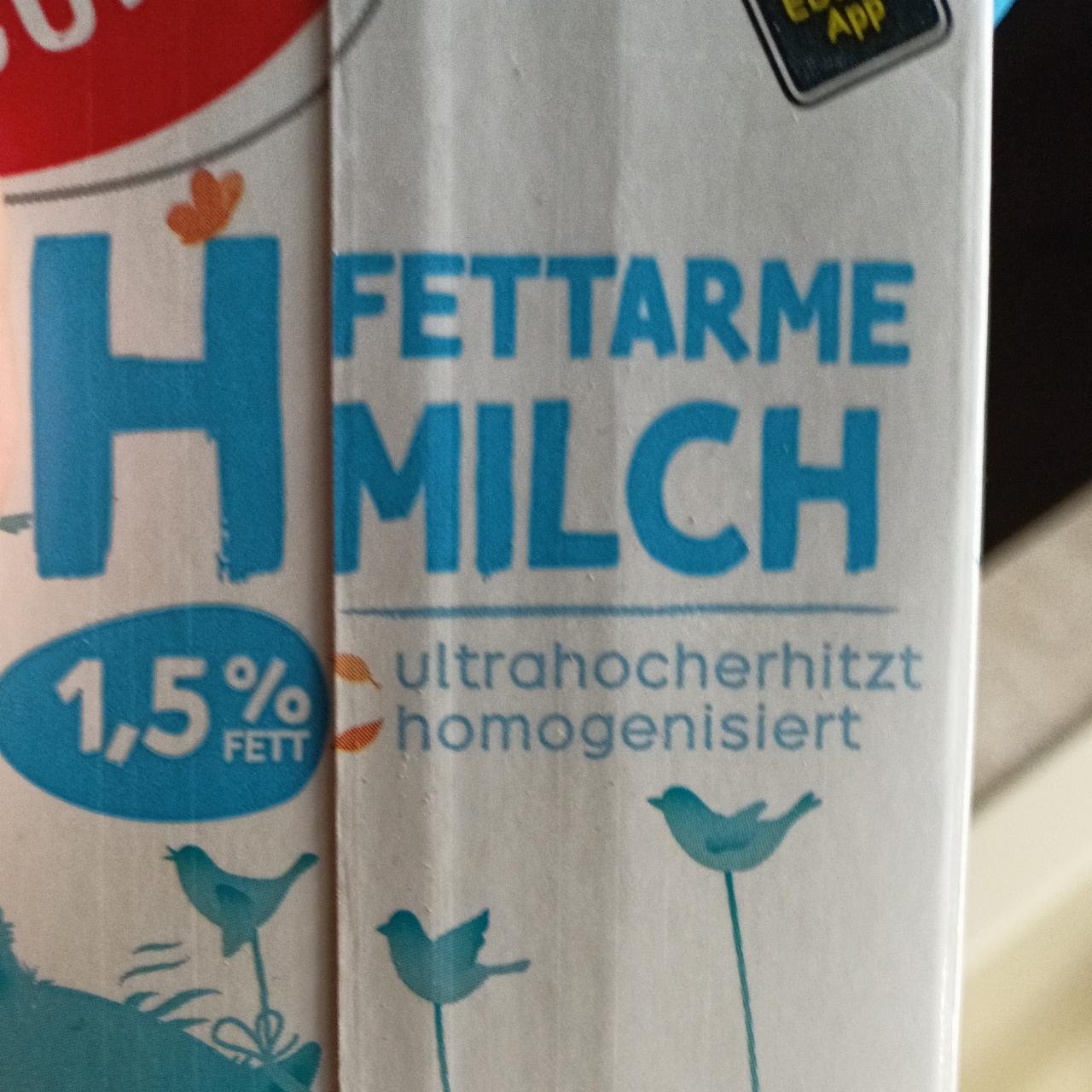 Fotografie - H fettarme milch 1,5% Gut&Günstig