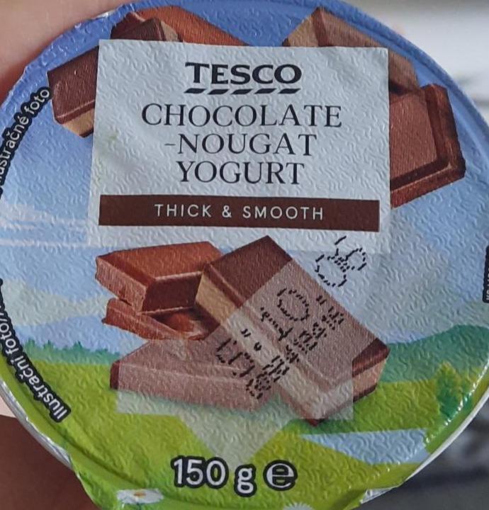 Fotografie - Chocolate nougat yogurt Tesco