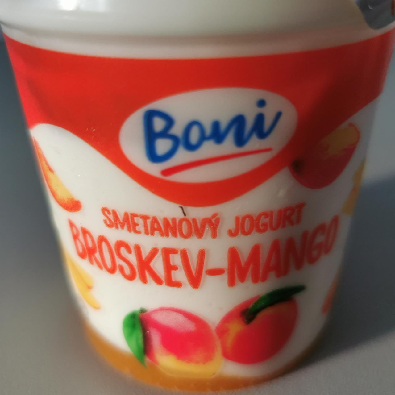 Fotografie - Smetanový jogurt broskev-mango Boni