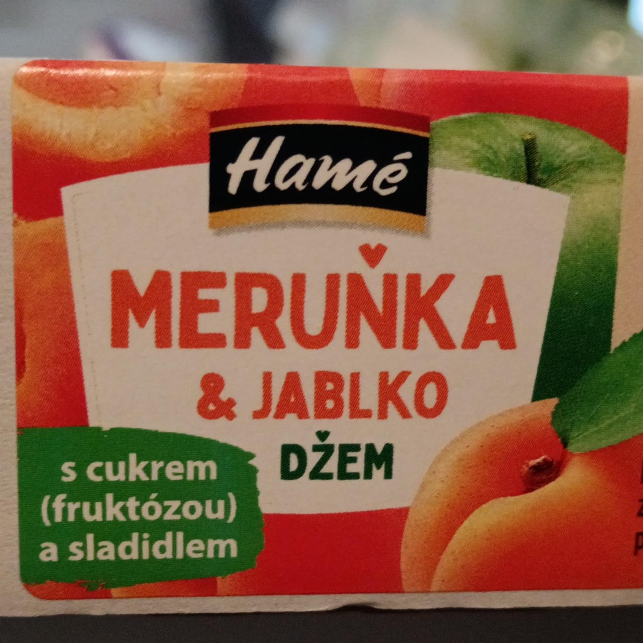 Fotografie - Meruňka & jablko džem s cukrem (fruktózou) a sladidlem Hamé