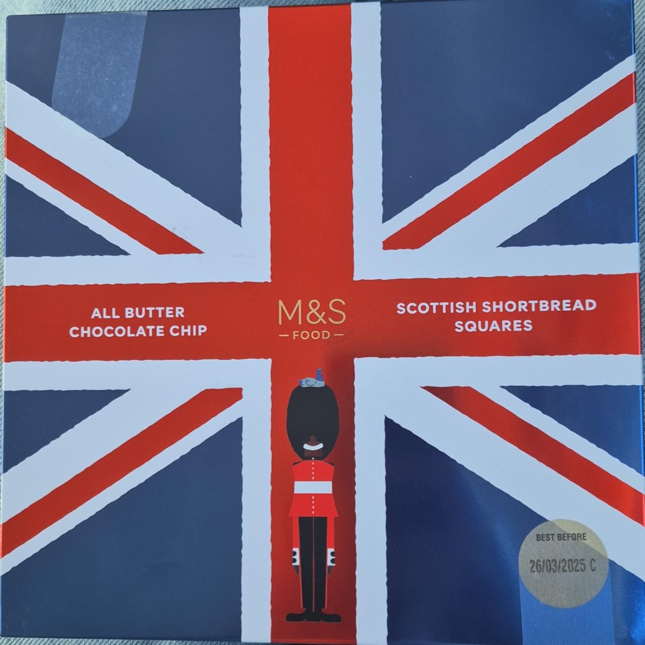 Fotografie - All butter chocolate chip scottish shortbread squares M&S Food