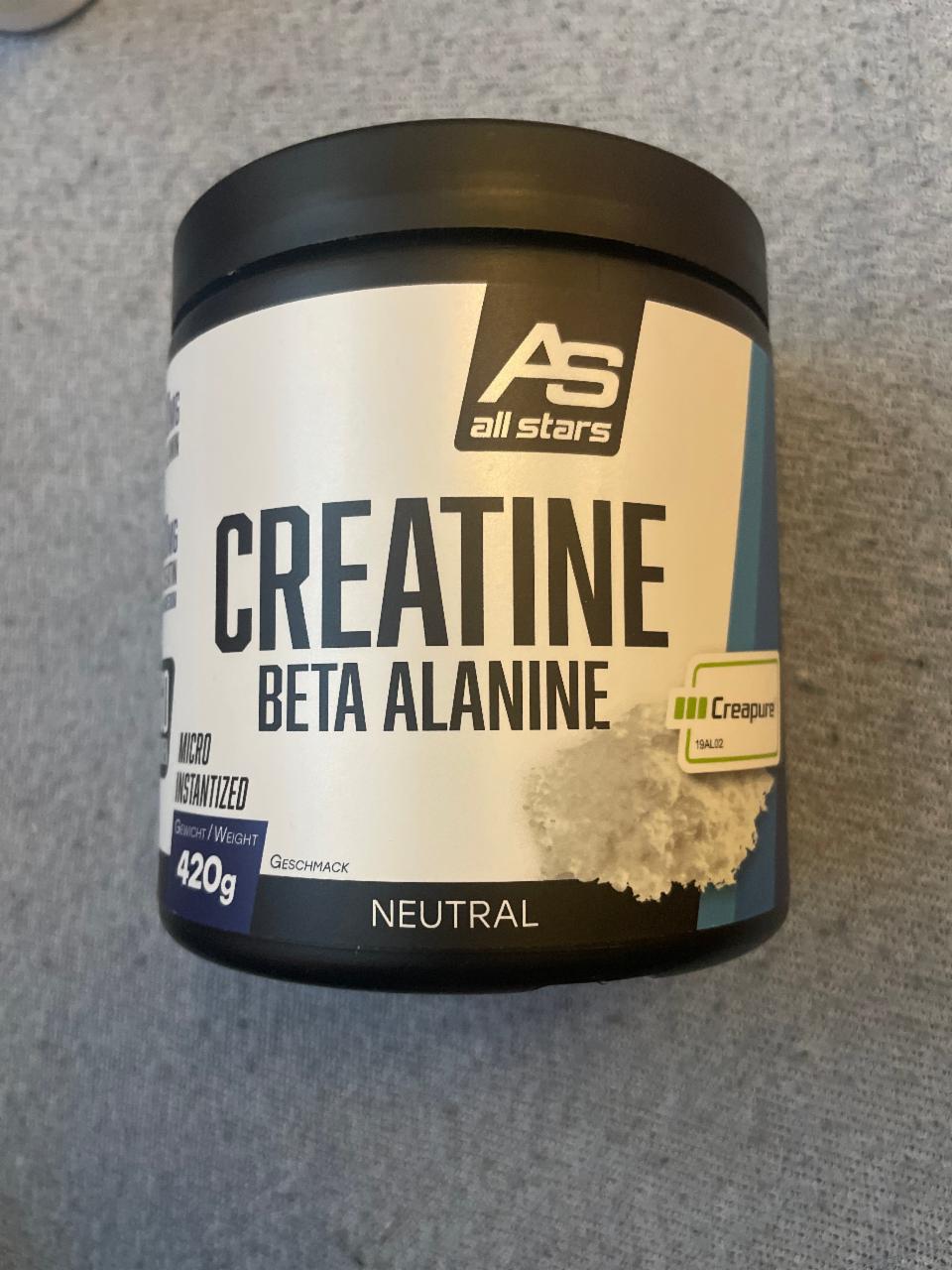 Fotografie - Creatine beta alanine neutral All Stars