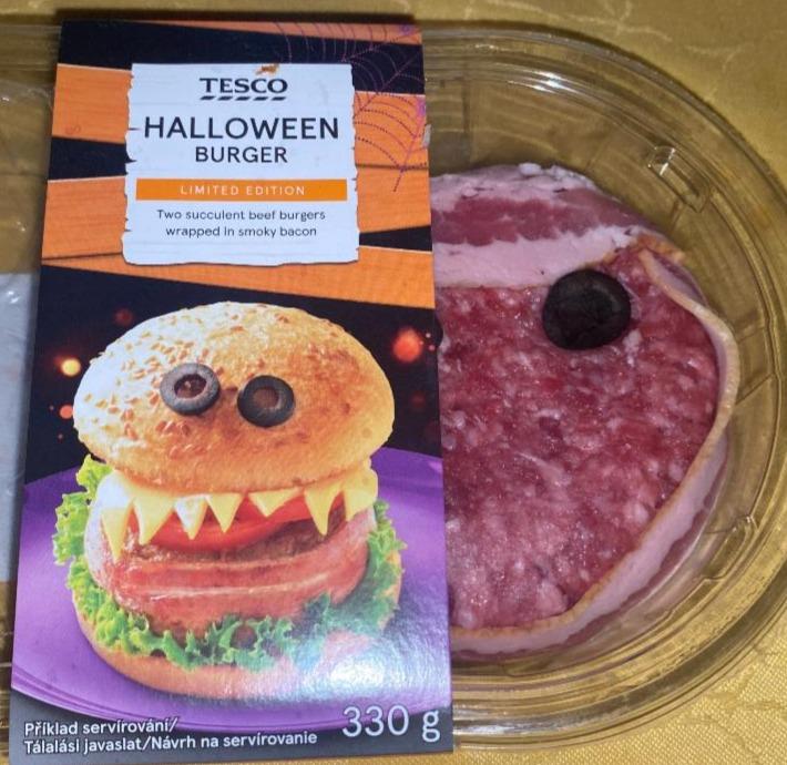 Fotografie - Halloween burger Tesco