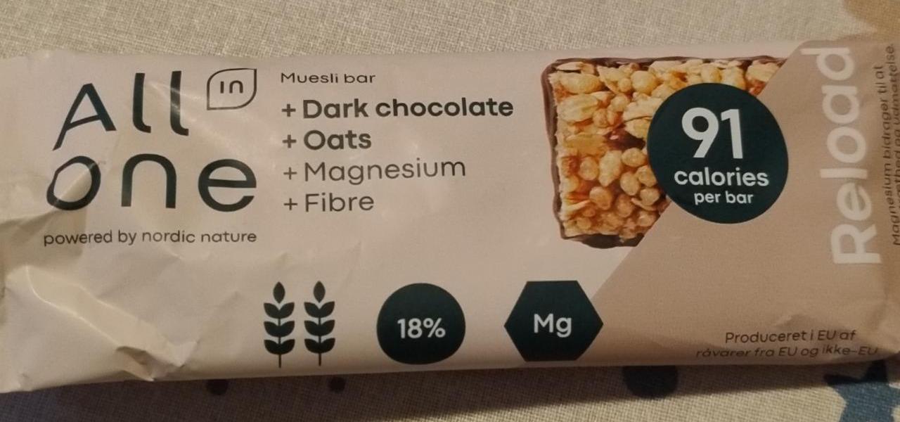 Fotografie - Muesli bar dark chocolate oats All in one